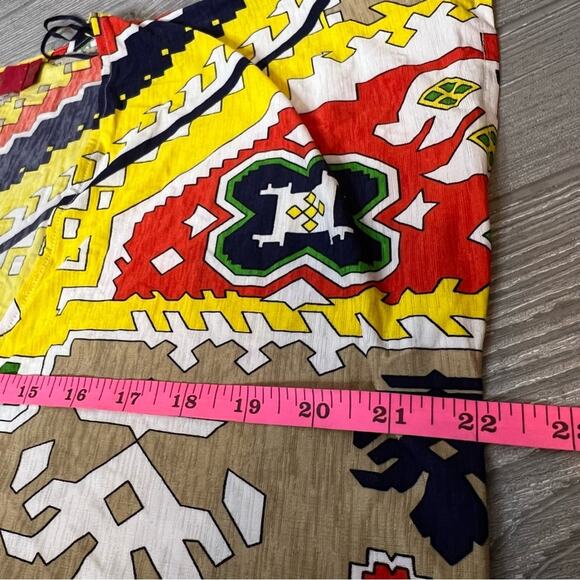 Revolve Tigerlily swim cover up caftan printed southwest sz L - Picture 5 of 6